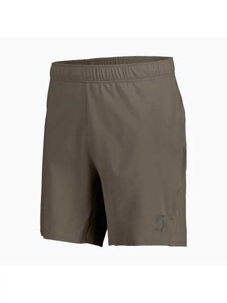 Pantaloni scurți de alergare pentru bărbați SCOTT Endurance LT wood grey gri