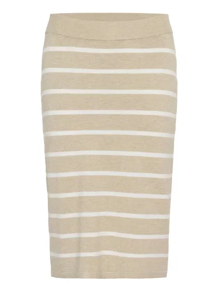 Kaffe Fustă Lizza bej alb