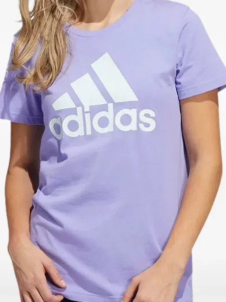 Tricou Adidas cu model floral cu imagine cu crăpătură roz