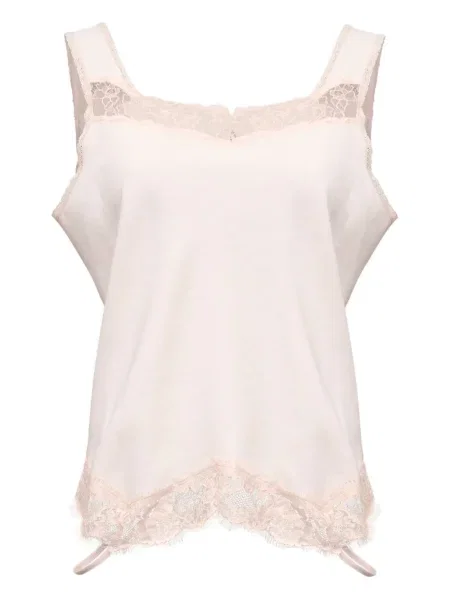 Top Mm6 Maison Margiela din dantelă roz