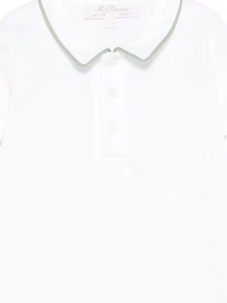 Tricou polo copii Mariella Ferrari alb