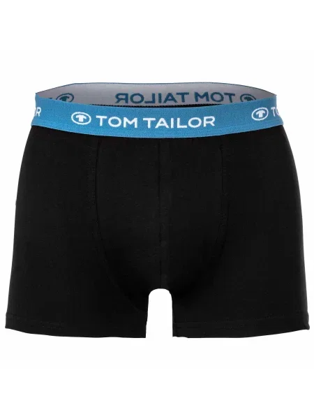 TOM TAILOR Boxeralsók kék / piros / fekete fehér
