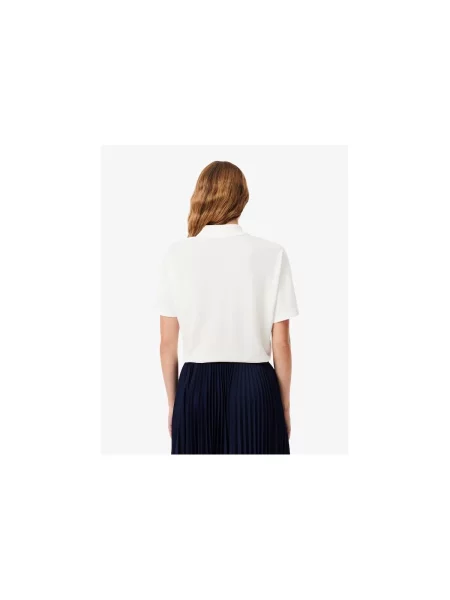 Tricou polo Lacoste alb