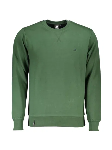 Hanorac crewneck U.s. Grand cu broderie cu decolteu rotund verde