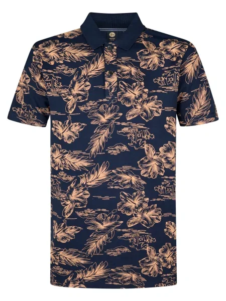 Petrol Industries Tricou polo Bleumarin bej