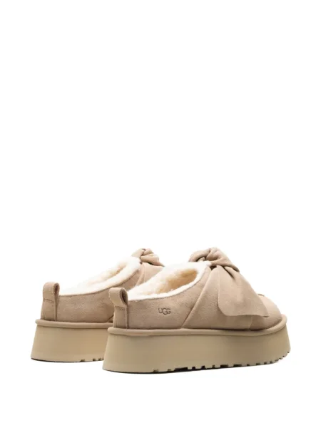 Chiloți Ugg cu funde cu platformă slip-on