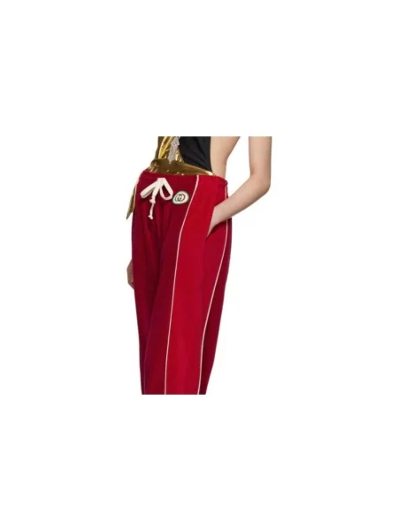 Spodnie Alexander Mcqueen czerwone