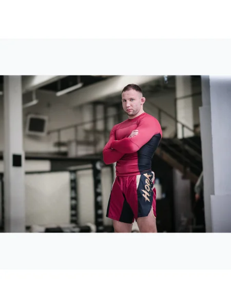 Мъжки шорти за тренировка HOOK FIGHTING Ready To Spar red червено