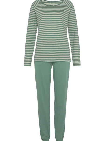 VIVANCE Pijama pastel / verde smarald galben