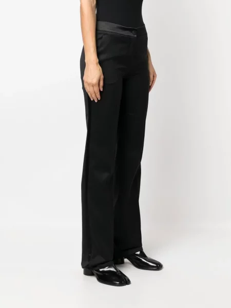 Pantaloni croiți Maison Margiela negru