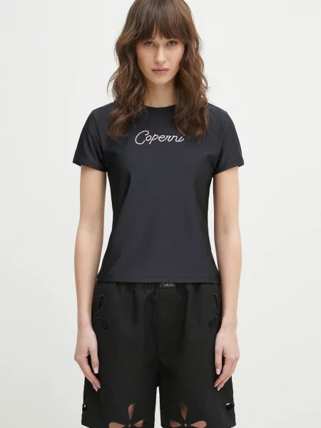Тениска Coperni Crystal Logo черно