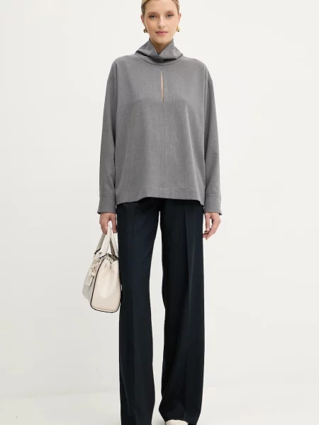 Блузка Simona Corsellini меланж сірий