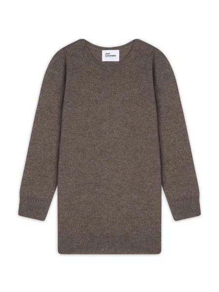 JUST CASHMERE Pulover Janice temno siva