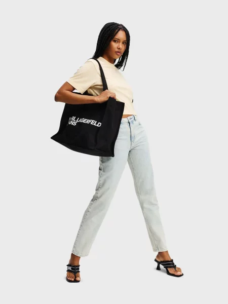 Прямые джинсы Karl Lagerfeld Jeans голубые