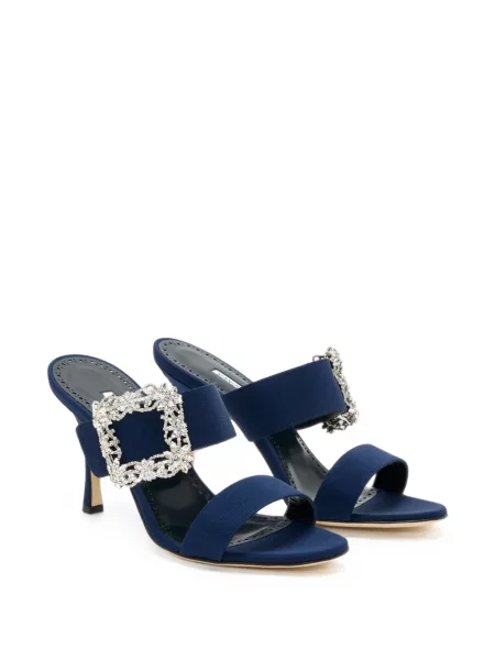 Sandale Manolo Blahnik cu cataramă albastru