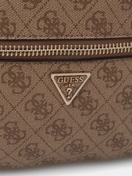 Рюкзак Guess MANHATTAN малий візерунок бежевий