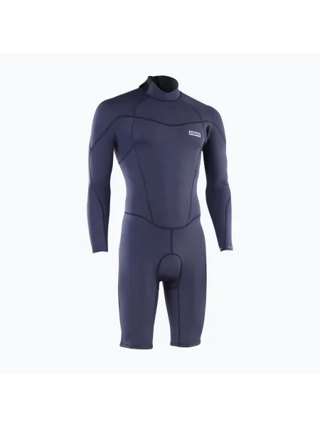 Costum de înot pentru bărbați ION Element mm Shorty Back Zip blue nights albastru