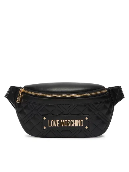 LOVE MOSCHINO Torbica za okrog pasu﻿ črna