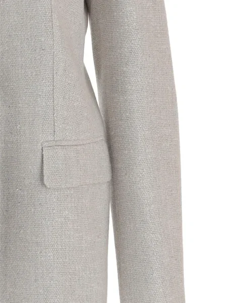 Marynarka Tagliatore jednorzędowa z klapą szara