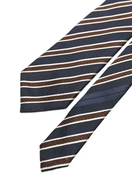 Cravată Zegna cu dungi albastru
