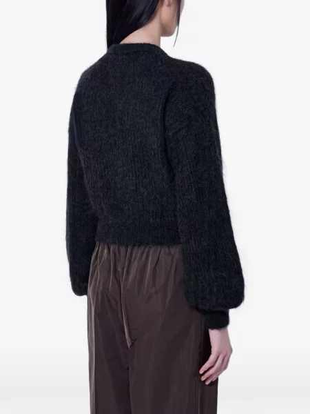 Pulover Max Mara cu decolteu rotund gri