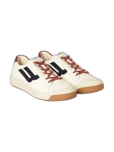 Sneakersy Bally skórzane beżowe