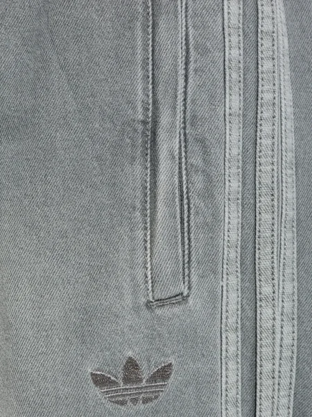 Fleece ριγέ sneakers Adidas με σχέδιο γκρι
