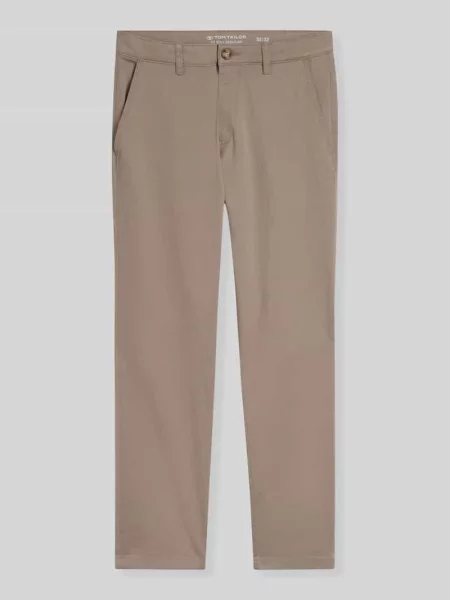 Chinos o kroju straight fit z mieszanki bawełny Tom Tailor