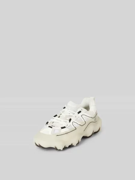 Sneakersy z wiązaniem Diesel białe
