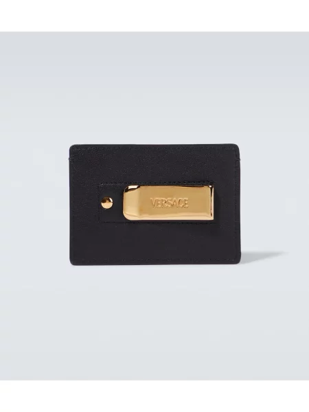 Portfel Versace z logo czarny