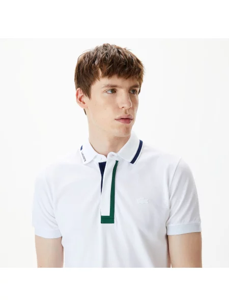 Поло Lacoste белое