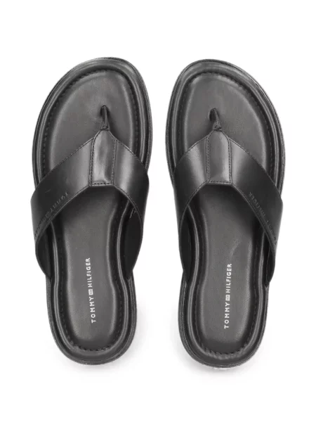Sandale Tommy Hilfiger cu autograf negru