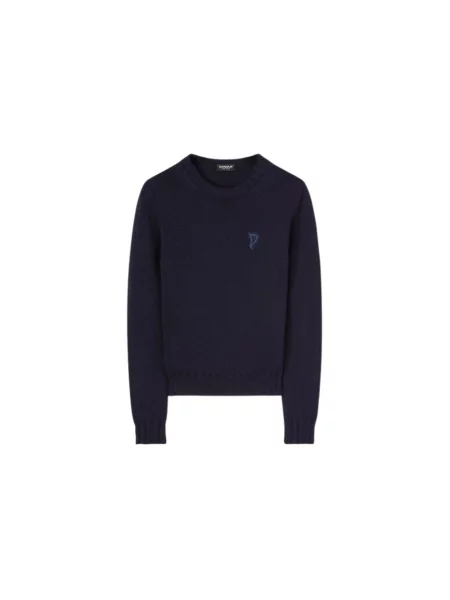 Sweter Dondup wełniany niebieski