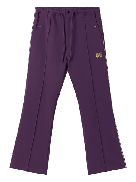 Pruhované kalhoty Needles fialové