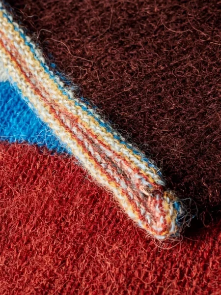 Pulover Paul Smith de lână cu dungi maro