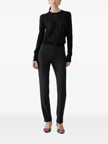 Cardigan Carolina Herrera din dantelă negru