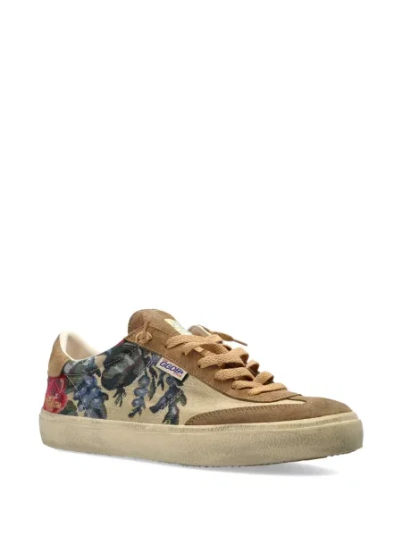 Bőr virágos sneaker Golden Goose nyomtatás