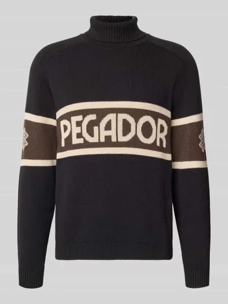 Pegador Sweter Z Golfem Lugano schwarz czarny