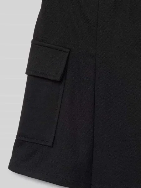 Szorty z dzianiny dresowej o kroju regular fit z elastycznym pasem Garcia czarne