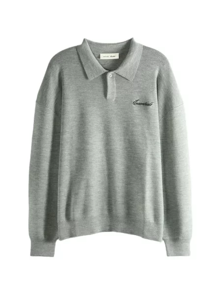 Tricou polo Fear Of God Essentials gri