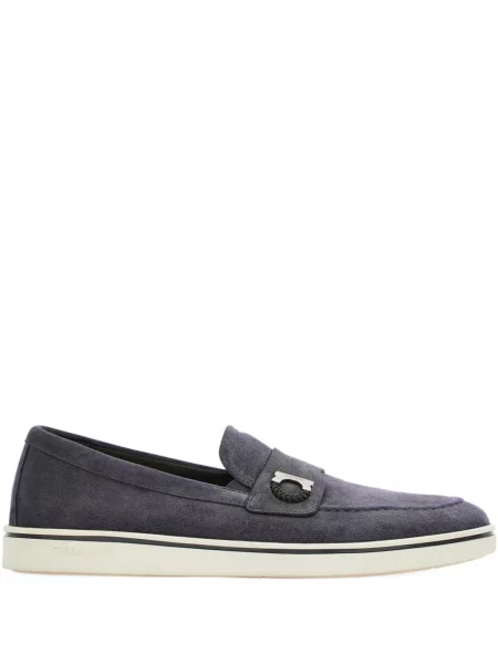 Pantofi loafer Ferragamo din piele de căprioară gri