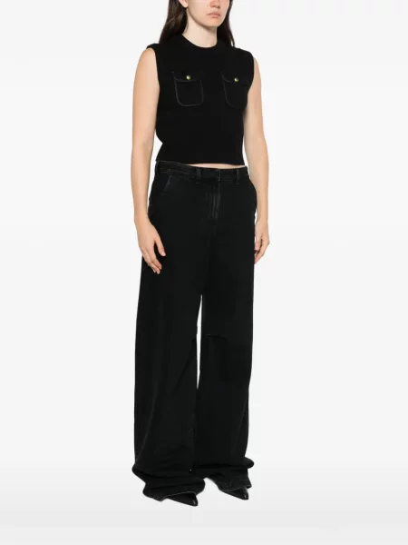 Pulover Pinko fără mâneci negru