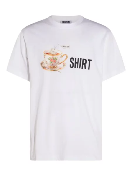 Tricou Moschino cu imagine alb