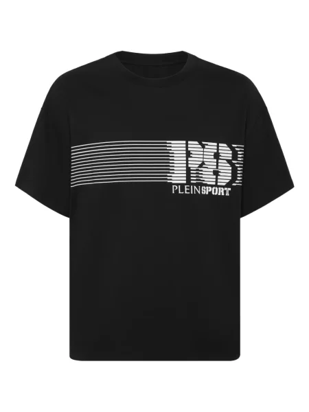 Tricou Plein Sport cu dungi negru