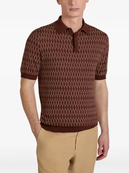 Polo Slowear din jacard maro
