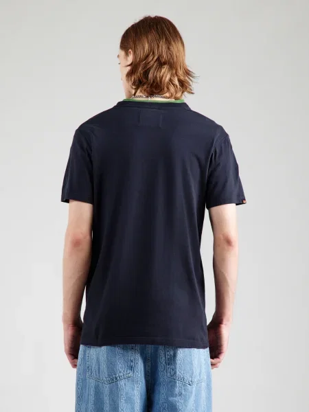 Superdry Tricou albastru închis gri