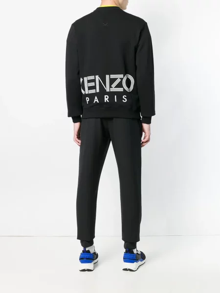 Lung hanorac Kenzo cu autograf negru