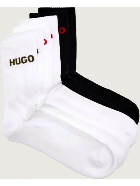 Hosszú zoknik HUGO Színes fehér