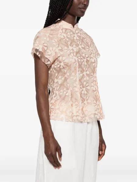 Bluză Hui Hui cu model floral roz