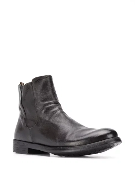 Cizme scurte Officine Creative din piele negru